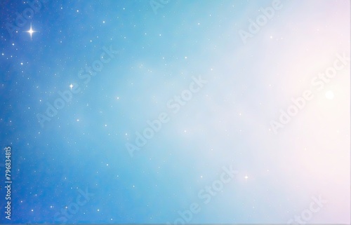 A beautiful blue sky galaxy outer space background 