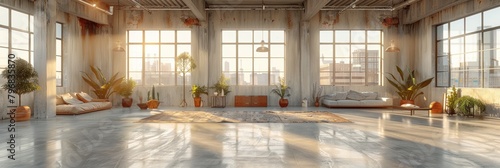 Rustic urban warehouse interior inspiration