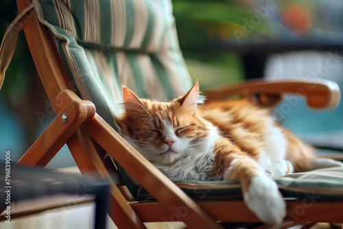 Tranquil Cat Nap in the Sun © vetre