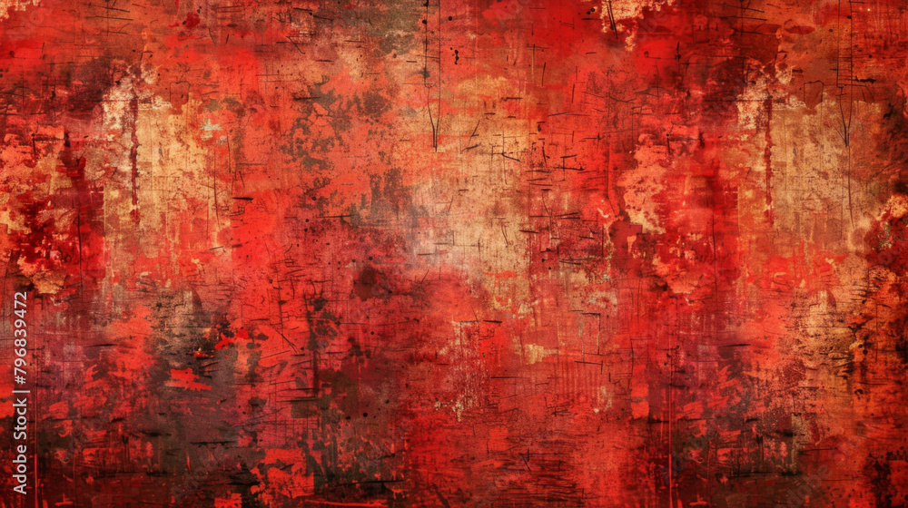 High-resolution image of a vibrant red textured surface, ideal for grunge designs