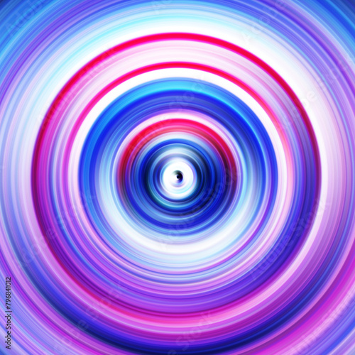 Colorful radial motion effect. Abstract rounded background. Color curves and sphere. Multi color gradient rings and circles wallpaper. Colored texture backdrop and banner.