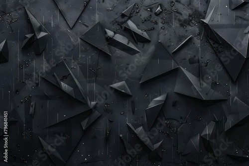 abstract dark pattern background with black textures and shapes digital art