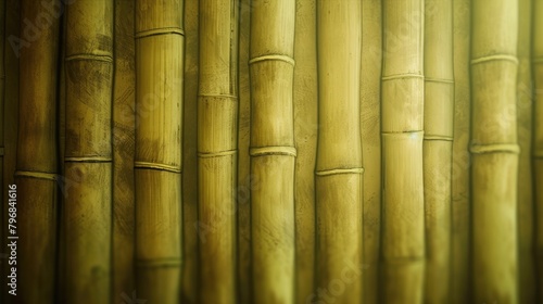 Organic Harmony  Verdant Bamboo Background