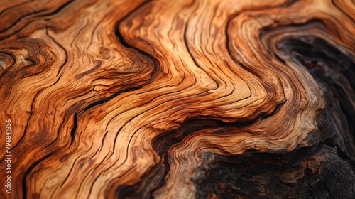 Natural Beauty: Hickory Wood Texture