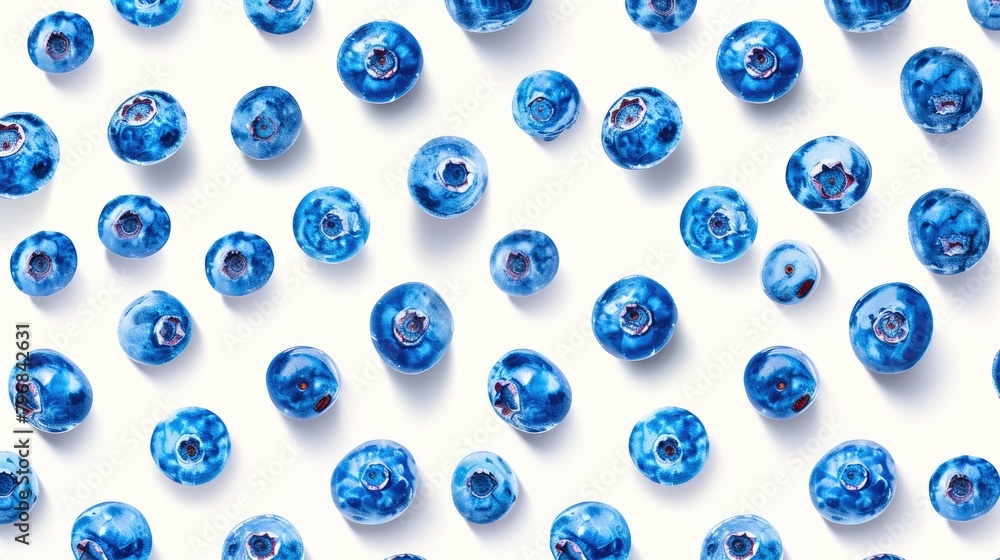 Whimsical Blueberry Delight: Charming Digital Art Whimsical Blueberry Delight: Charming Digital Art