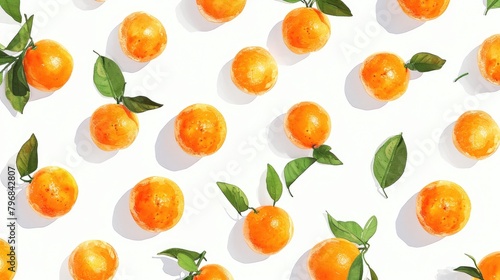 Sweet and Simple: Watercolor Mandarin Oranges