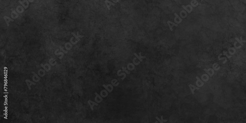 Dark black wall grunge textured concrete backdrop background. Panorama dark grey black slate gradient background or texture. Vector black concrete texture. Stone wall background. photo