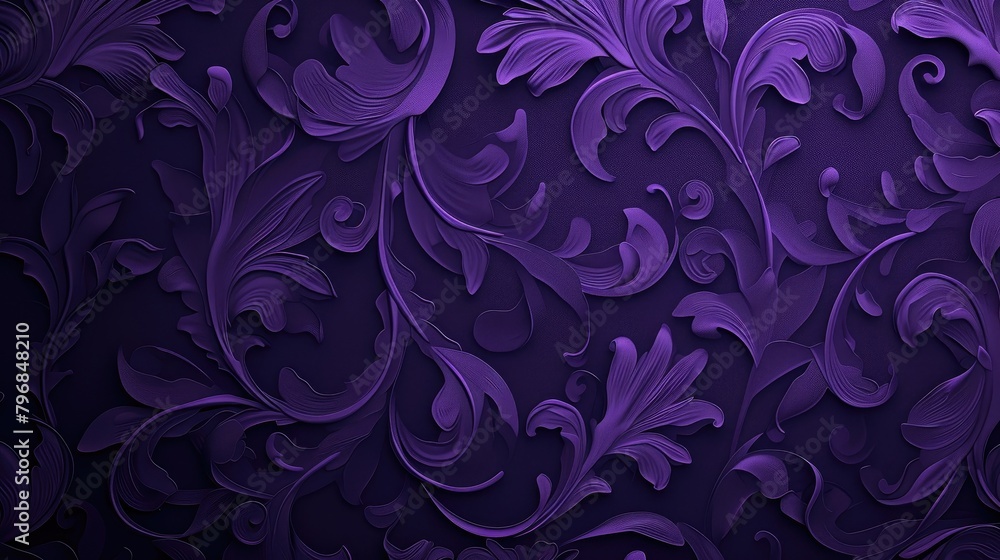 Simple and Sophisticated Dark Violet Brocade Artwork Simple and Sophisticated Dark Violet Brocade Artwork