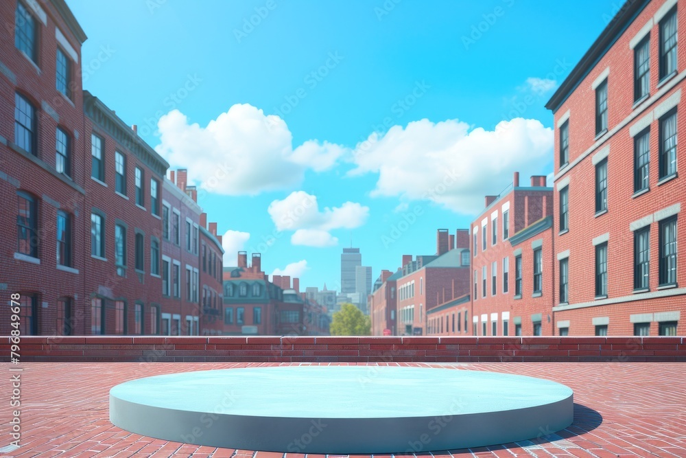 Foto Boston's Heritage Podium: Flat Perspective