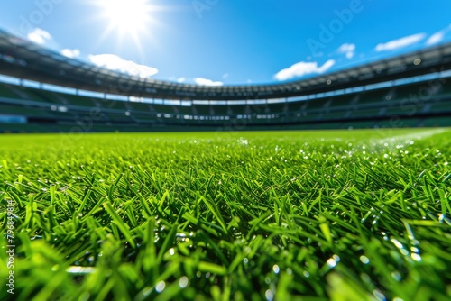 Soccer Spectacle: Grass Field Vista