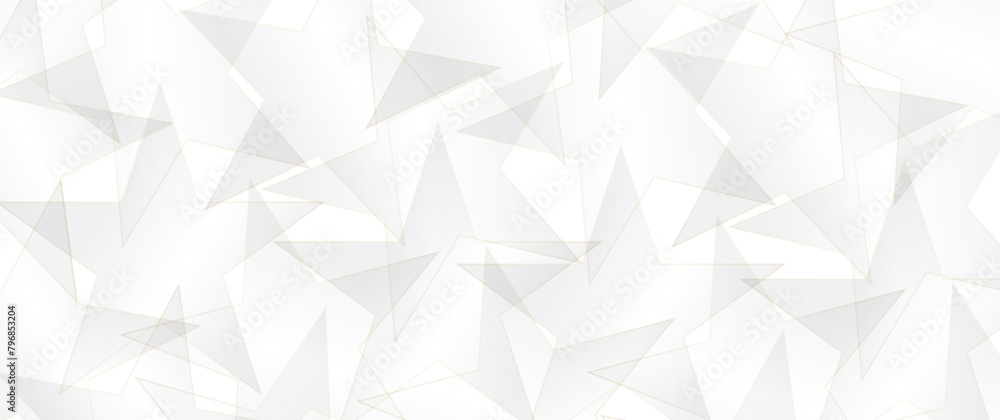 Fototapeta premium Elegant white and gold background with stars. Premium abstract vector illustration for invitation, flyer, cover design, luxe invite, business banner, prestigious voucher. Luxury minimalist template.