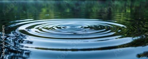 Wallpaper Mural Serene water ripple on peaceful lake Torontodigital.ca