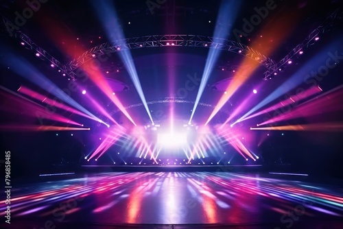 Concert light stage night