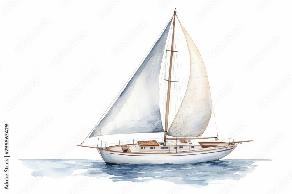 Sailboat watercraft vehicle yacht