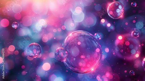 A colorful background with many small bubbles in different colors