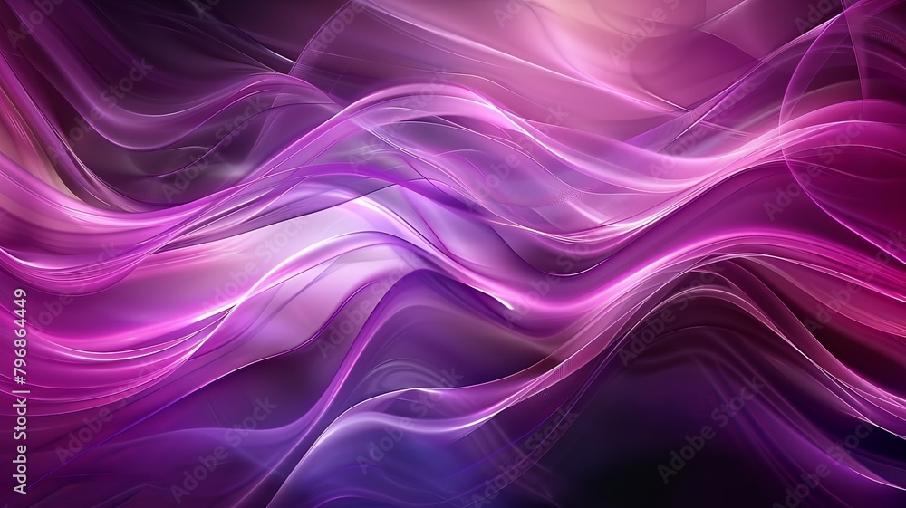 Fototapeta premium A purple wave with a black background