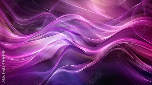 A purple wave with a black background
