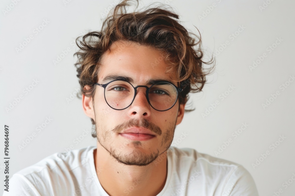 Portrait of handsome man on white background Portrait of handsome man on white background