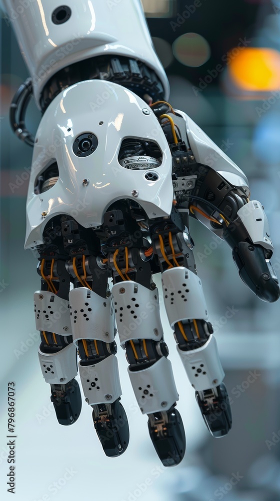 Advanced Robotics Hand Detail Close-Up Advanced Robotics Hand Detail Close-Up