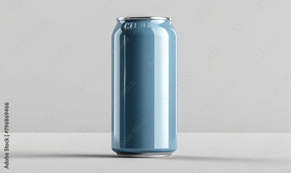Blank Can Mockup Template on White Background Blank Can Mockup Template on White Background