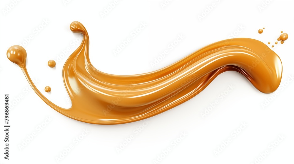 Liquid sweet melted caramel, delicious caramel sauce or maple syrup swirl 3D splash. Yummy sweet caramel sauce or hot syrup twisted. Key visual advertising design elements isolated on white background Liquid sweet melted caramel, delicious caramel sauce or maple syrup swirl 3D splash. Yummy sweet caramel sauce or hot syrup twisted. Key visual advertising design elements isolated on white background