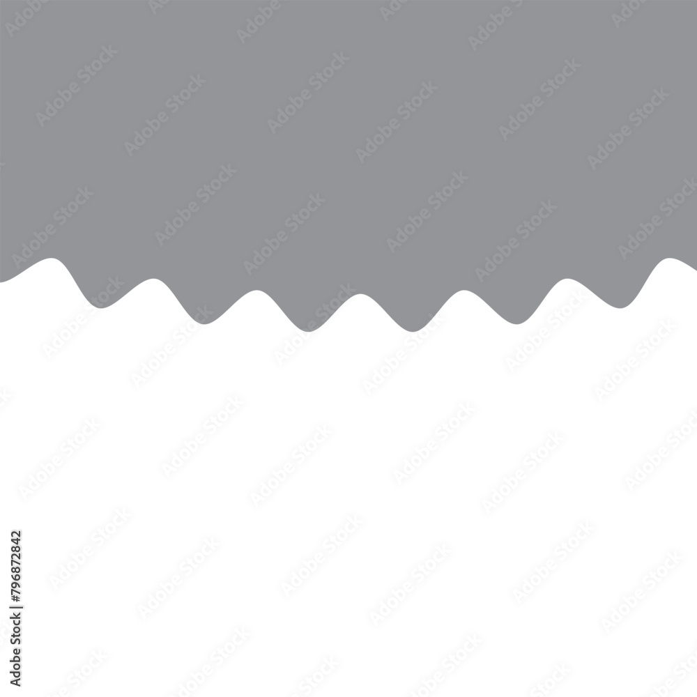 Divider Header for App, Banners or Posters. Set of Template Dividers Shapes for Website. Curve Lines, Drops, Wave Collection of Design Element for Top, Bottom Page Web Site.