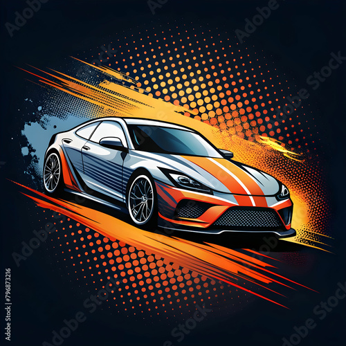 abstract car decal wrap background designg runge