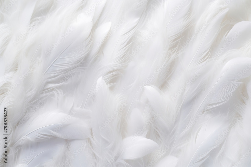 Obraz premium Abstract white feathers background backgrounds lightweight softness.