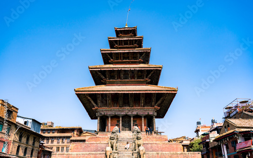 temple of heaven city Bhaktapur, Nepal. photo