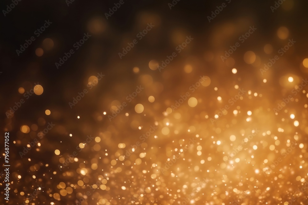 Fototapeta premium Golden dust light backgrounds christmas outdoors.