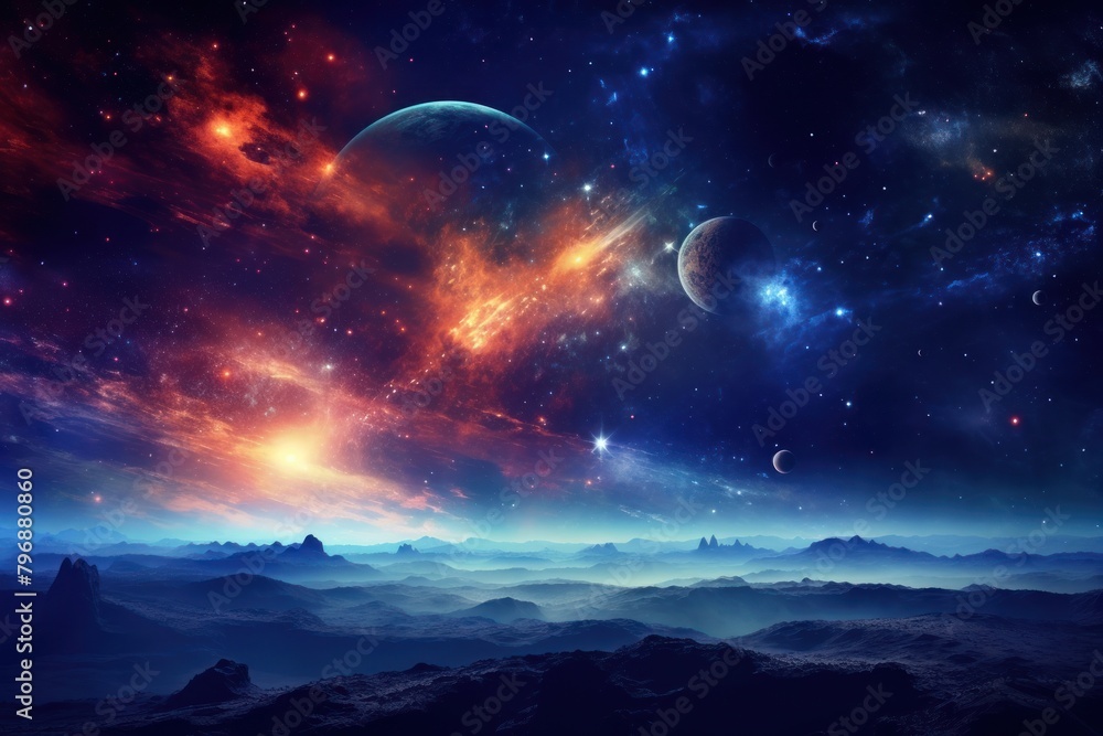 Space background astronomy landscape universe.