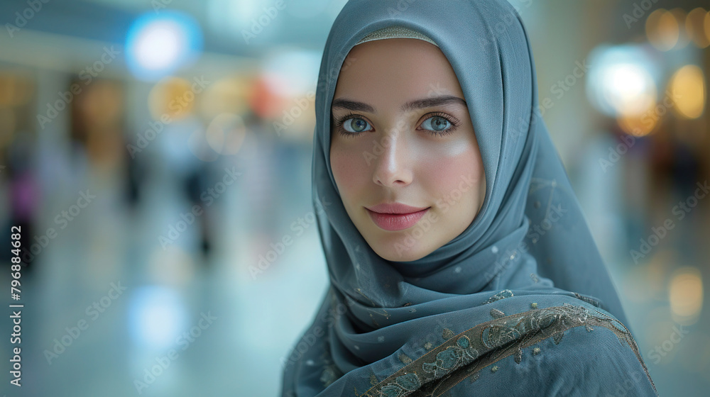Portrait beauty female person, young woman, muslim, islam, in traditional, culture, ethnic dress. Portrait beauty female person, young woman, muslim, islam, in traditional, culture, ethnic dress.