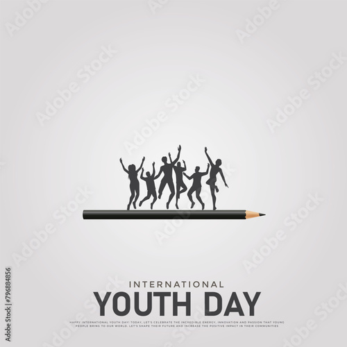 International youth day, Creative ads, 3D illustrations