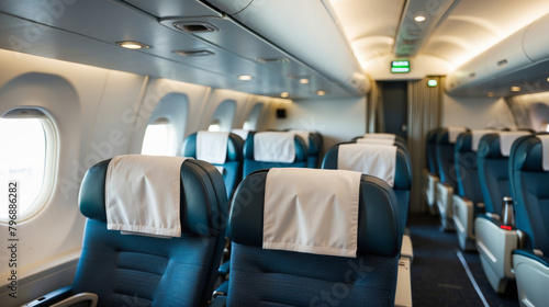 Commercial airplane cabin