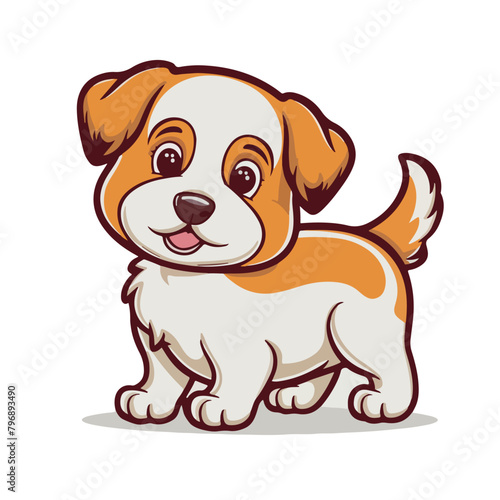 Cartoon Dog - Cute Puppy Vector Illustration vector eps 10 format