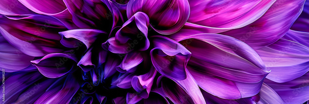 A close up of a purple flower with a purple background