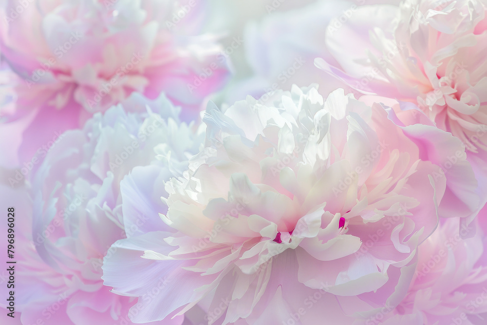 A close up of a pink flower with white petals