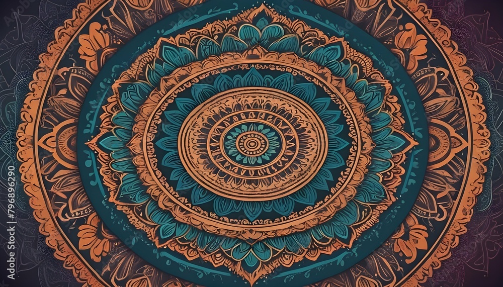 Mandala patterns with intricate circular designs a