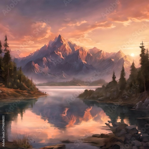 Captivating Sunset: A Magical Blend of Colors and Serenity