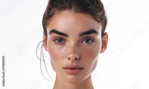 Beautiful young girl with p...