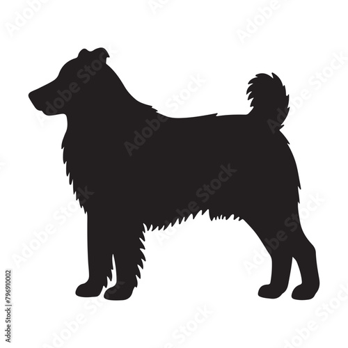 shetland sheepdog silhouette