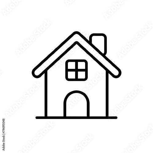 Simple House Icon, Home Symbol