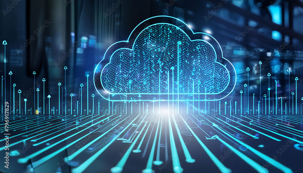 An abstract representation of cloud computing infrastructure An abstract representation of cloud computing infrastructure