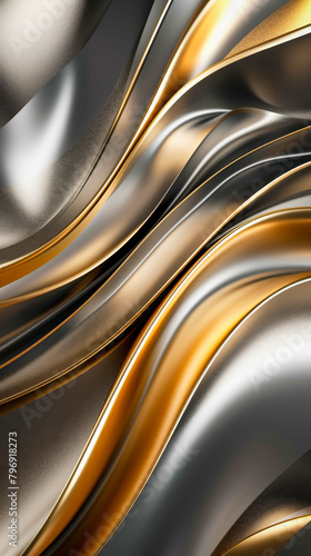 Abstract elegant curved shapes background