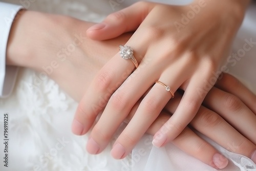 Rings diamond hand gemstone