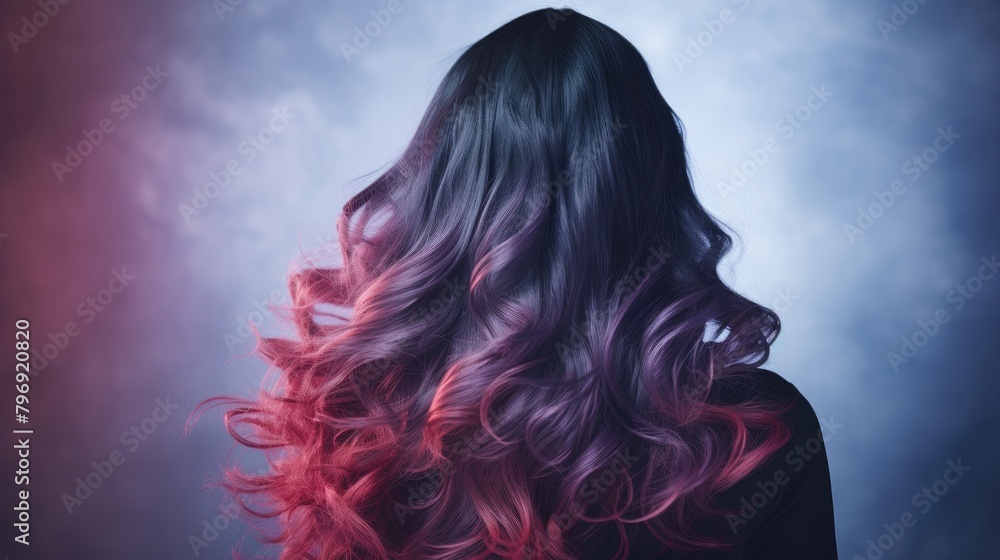 beautifull young girl with beautifully styled hair with ombré coloring beautifull young girl with beautifully styled hair with ombré coloring