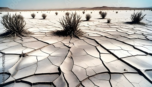 Photo dry cracked earth gray background with cracks photo