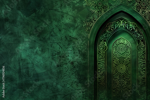 Obraz na płótnie Muharram Greeting Card Background, Generative AI w salonie