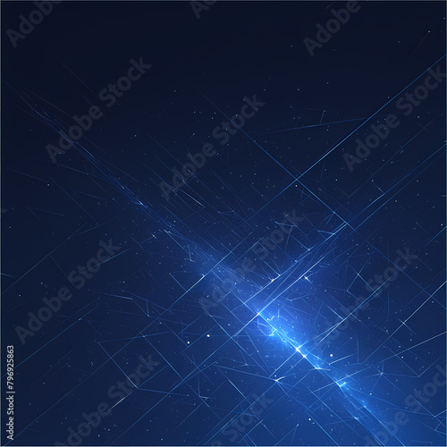 Ethereal Technological Abstract Design with Starlight Grid Over Nebula