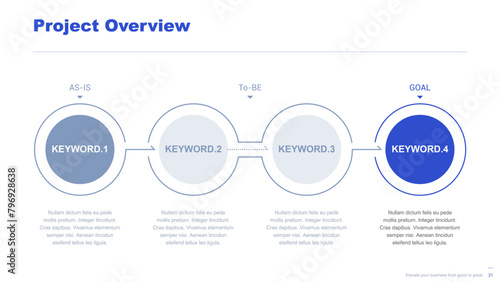 Flat business infographic diagram vector slide presentation template